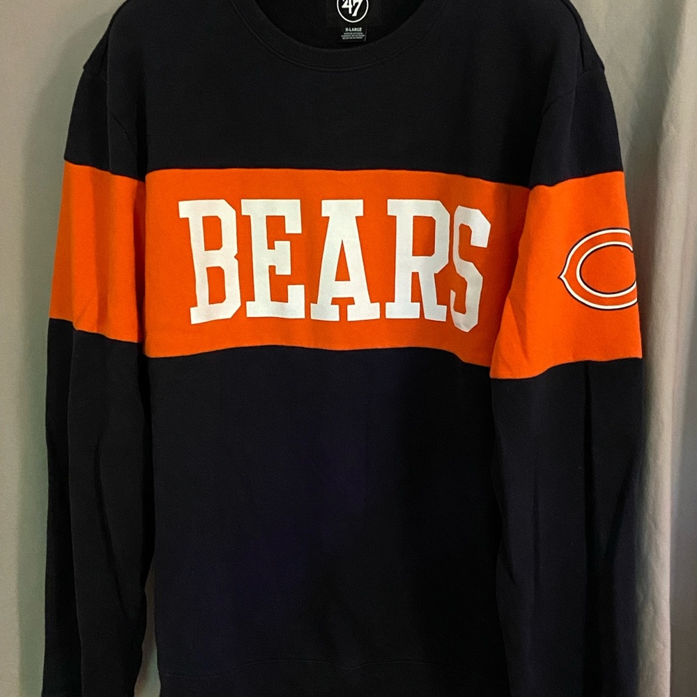 Chicago Bears NFL Pullover Sweatshirt Mens XL 47 Brand